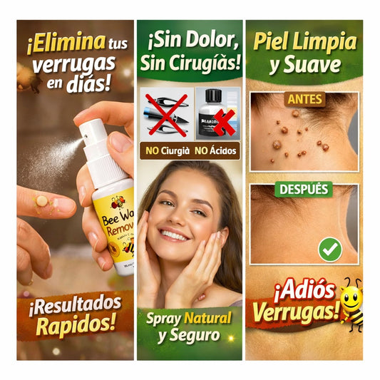VerruBee™ Despídete de las verrugas sin dolor y recupera una piel limpia y suave